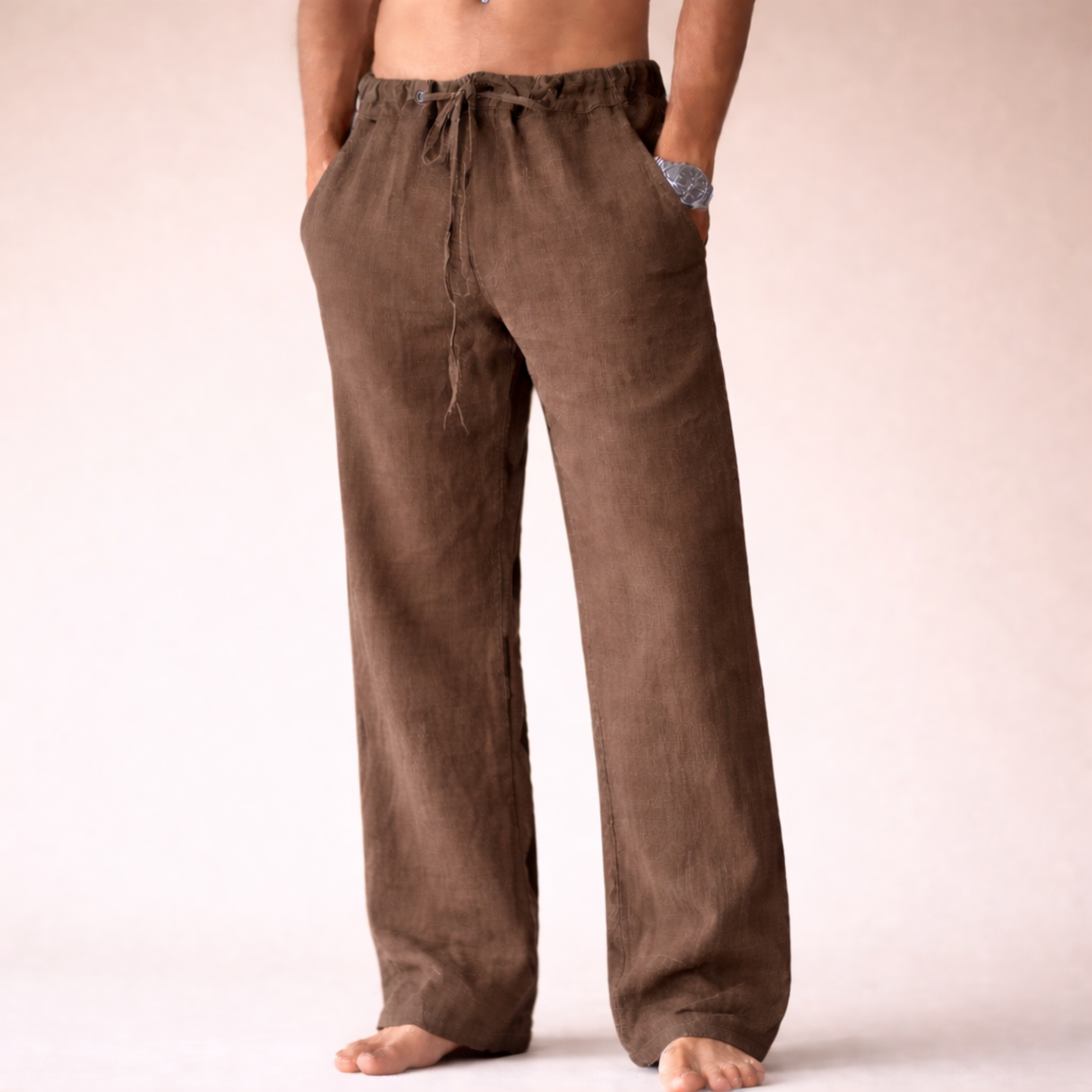 Lichte Linnen Broek voor Mannen Casual