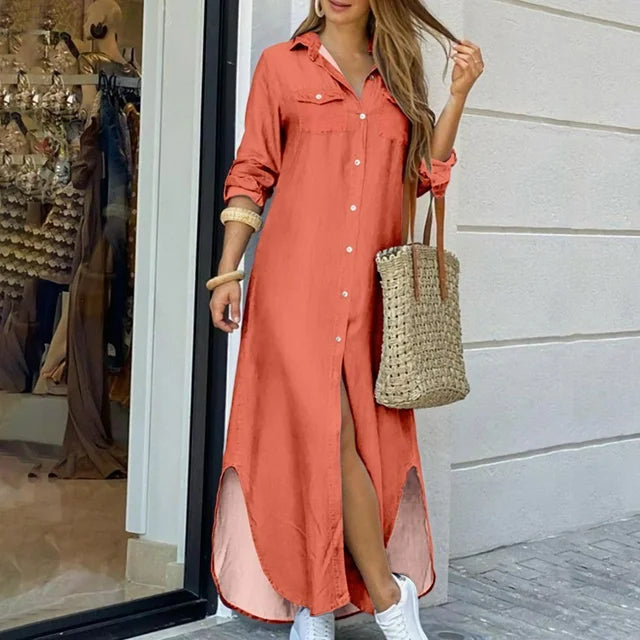 Vrouwen Zomerjurk Maxi Jurk Casual Lange Jurk