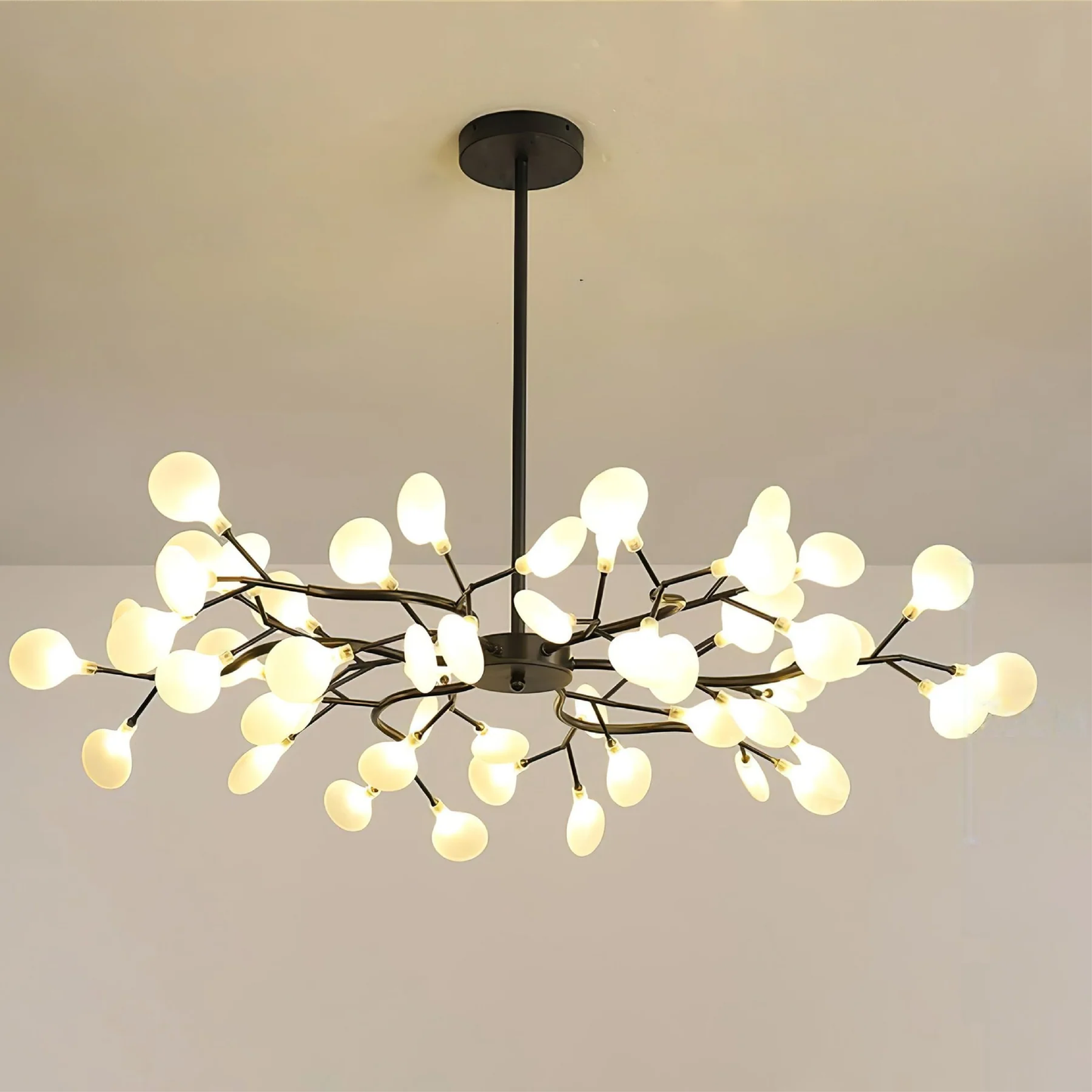 Firefly LED Kroonluchter G4 LED 3000K Zwart/Wit Eettafel Verlichting Modern Design Plafondlamp Grote Ruimte