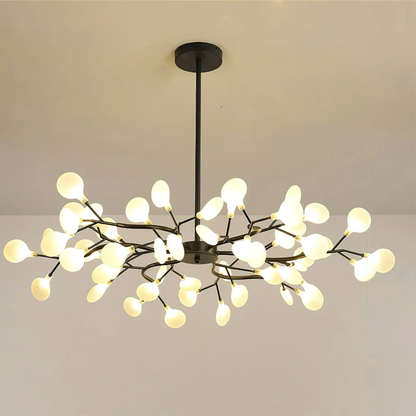 Firefly LED Kroonluchter G4 LED 3000K Zwart/Wit Eettafel Verlichting Modern Design Plafondlamp Grote Ruimte