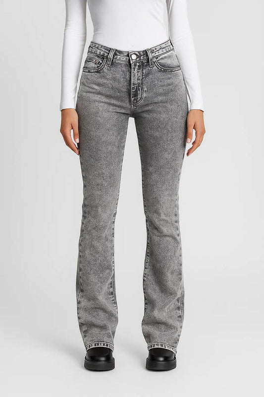 Hoge Taille Flared Jeans met Vintage Look Comfortabel - StudioMarella