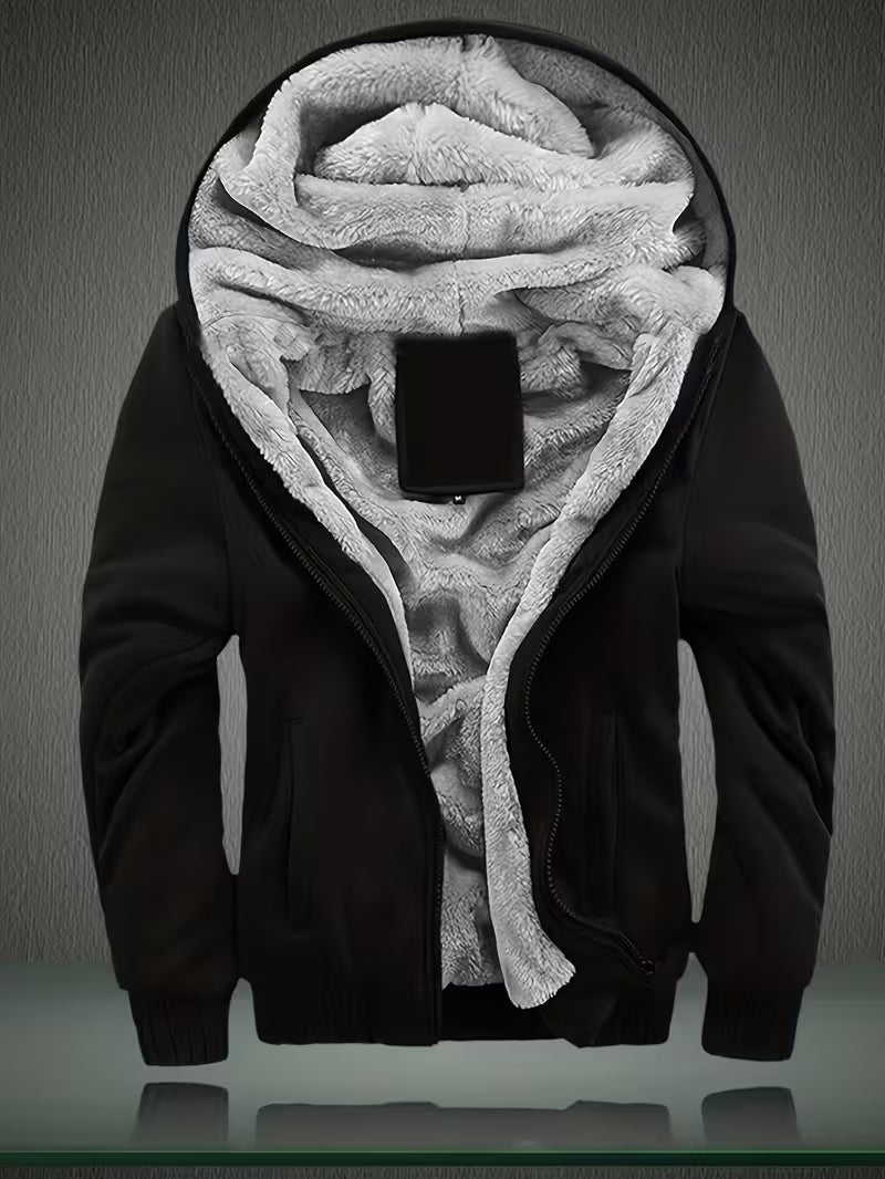 Waterdichte Fleece Jas met Capuchon en Ritssluiting - StudioMarella