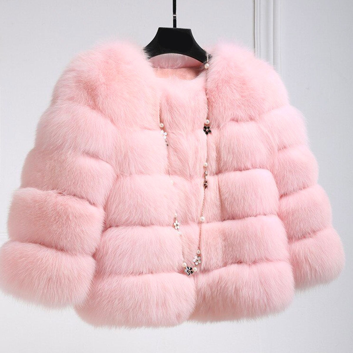 Damesjas Imitatiebont Warme en Comfortabele Winterjas - StudioMarella