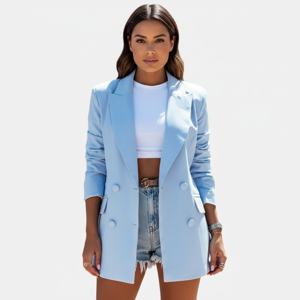 Lange Blazer Elegante Jas voor Vrouw