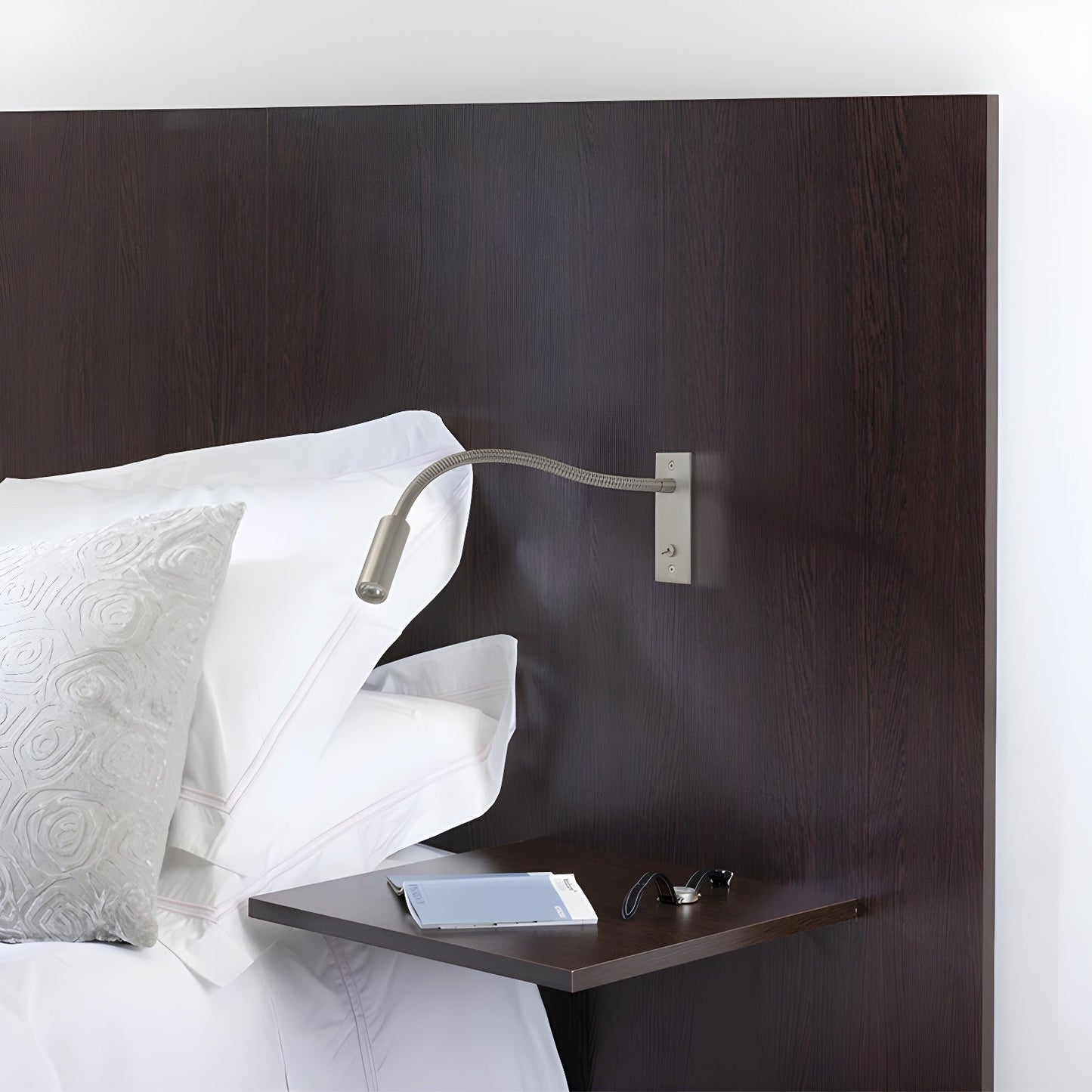 Elezor Flexibele Gooseneck Wandlamp LED Zwart Leeslamp Slaapkamer Bed Wandverlichting Richtbaar Modern Minimalistisch