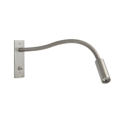 Elezor Flexibele Gooseneck Wandlamp LED Zwart Leeslamp Slaapkamer Bed Wandverlichting Richtbaar Modern Minimalistisch
