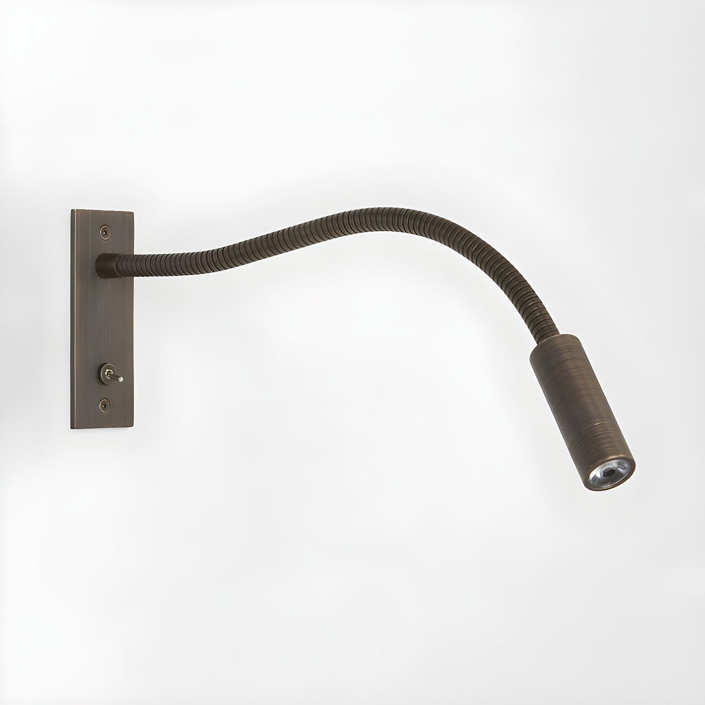Elezor Flexibele Gooseneck Wandlamp LED Zwart Leeslamp Slaapkamer Bed Wandverlichting Richtbaar Modern Minimalistisch
