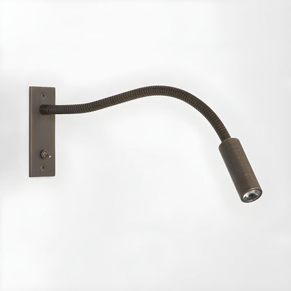 Elezor Flexibele Gooseneck Wandlamp LED Zwart Leeslamp Slaapkamer Bed Wandverlichting Richtbaar Modern Minimalistisch