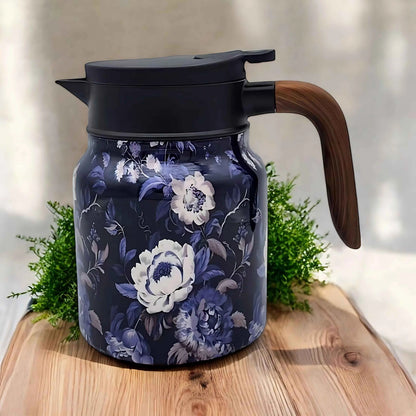 Theepot Roestvrij Staal 316 Vintage Bloemen Ingebouwde Infuser Warmte-isolerend Premium