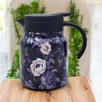 Theepot Roestvrij Staal 316 Vintage Bloemen Ingebouwde Infuser Warmte-isolerend Premium