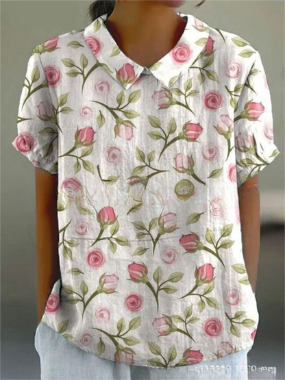 Bloemenjurk Vrouwelijke Floreale Zomerjurk Elegante Stijl