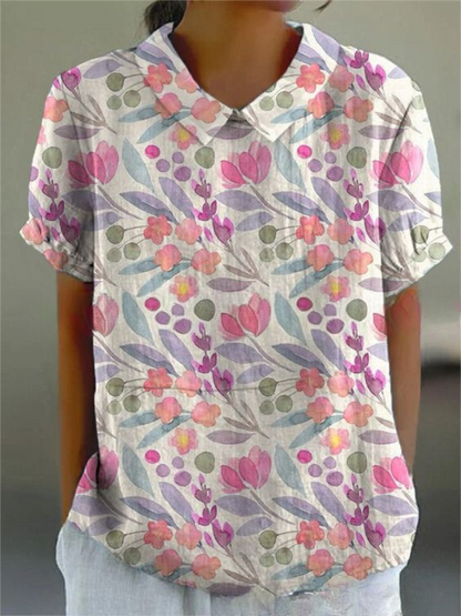 Bloemenjurk Vrouwelijke Floreale Zomerjurk Elegante Stijl
