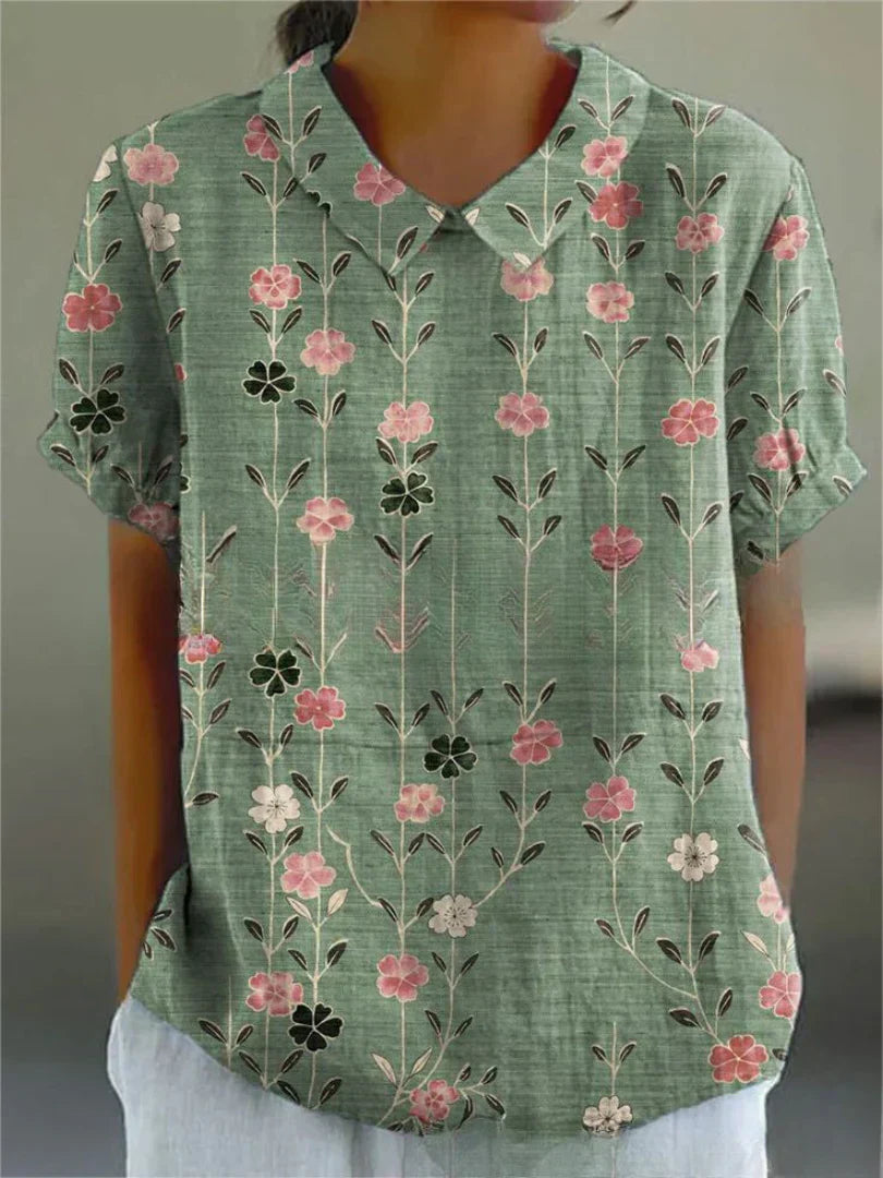 Variant image for Sumper | Top Estivo Floreale con Maniche Corte-19