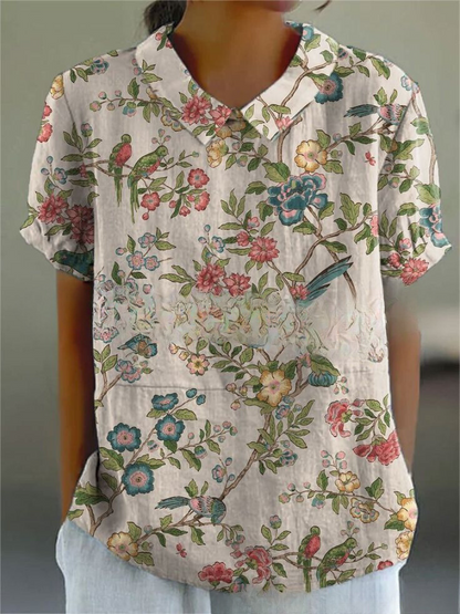 Bloemenjurk Vrouwelijke Floreale Zomerjurk Elegante Stijl