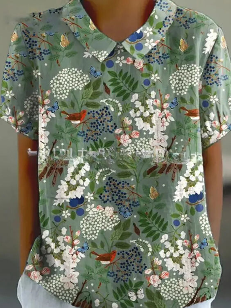 Bloemenjurk Vrouwelijke Floreale Zomerjurk Elegante Stijl