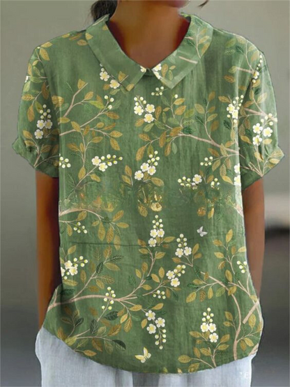Bloemenjurk Vrouwelijke Floreale Zomerjurk Elegante Stijl