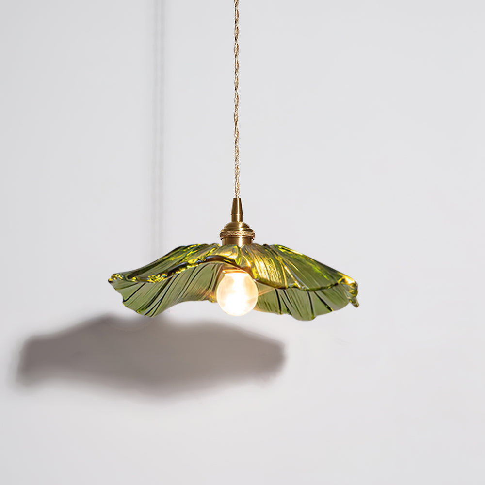Hanglamp Bloem Glas Retro Transparant Koper E27 Vintage Keuken Eettafel