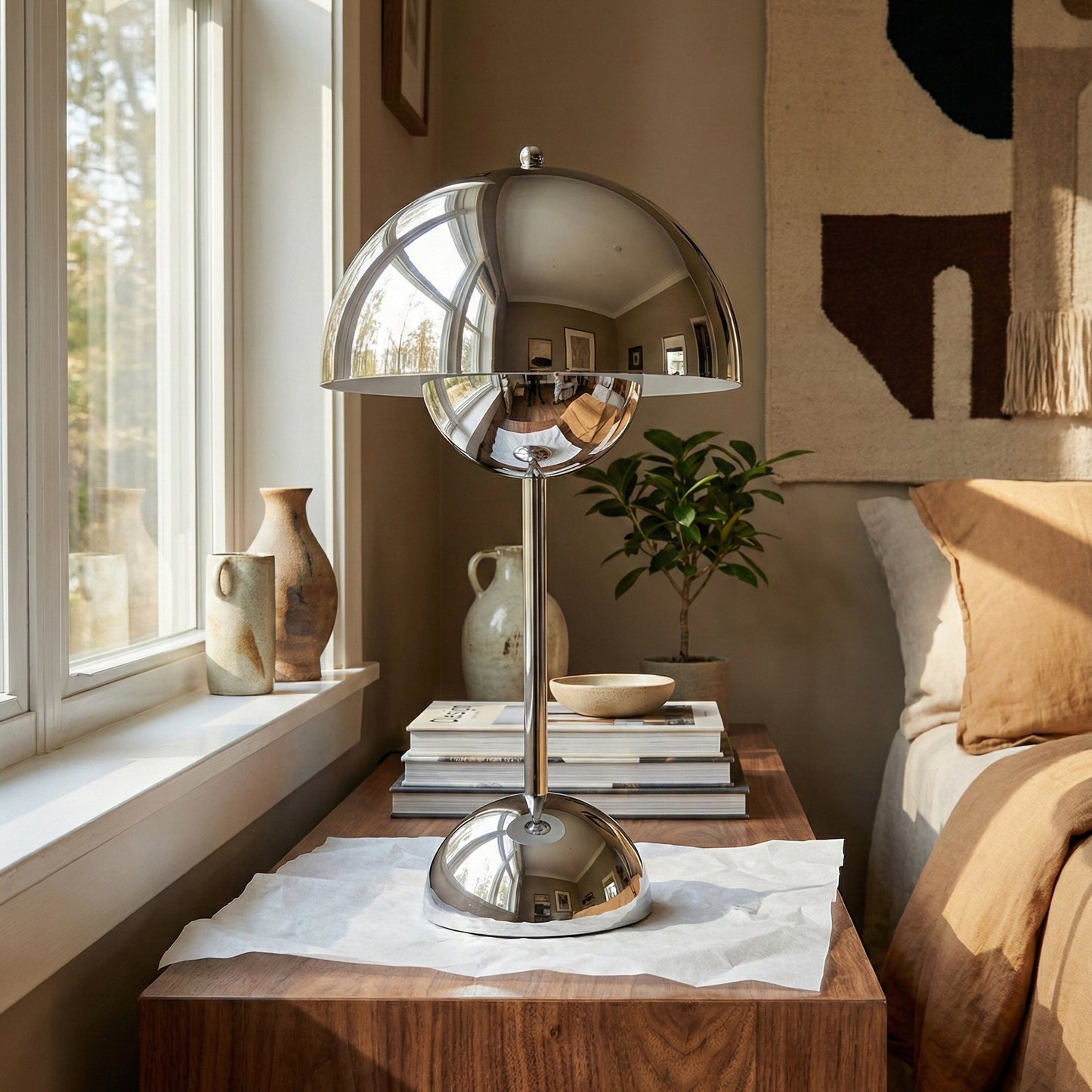 Draadloze Tafellamp met Geïntegreerde LED Accu — Dimbaar 3000K-6000K | Icoon Scandinavisch Design