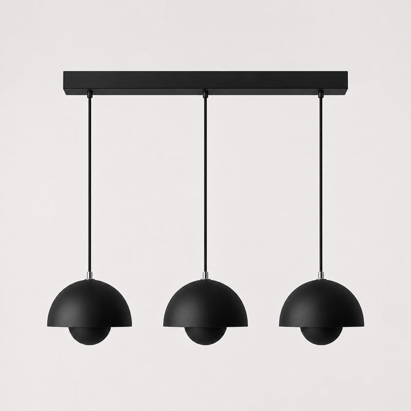 Ronde Hanglampen in Scandinavisch Design – Dubbele Halfbolvorm met Verstelbare Draad – E27/G9 – Verkrijgbaar in 16 Kleuren