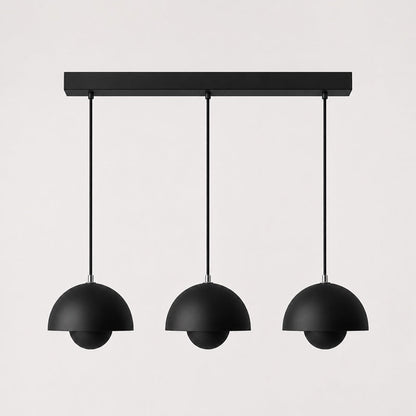 Ronde Hanglampen in Scandinavisch Design – Dubbele Halfbolvorm met Verstelbare Draad – E27/G9 – Verkrijgbaar in 16 Kleuren