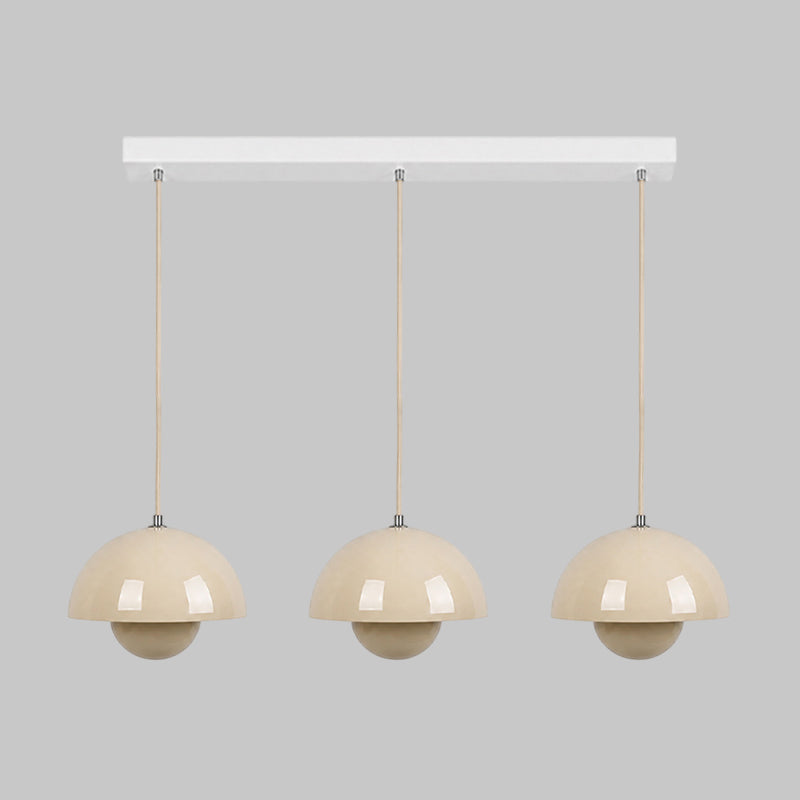 Ronde Hanglampen in Scandinavisch Design – Dubbele Halfbolvorm met Verstelbare Draad – E27/G9 – Verkrijgbaar in 16 Kleuren