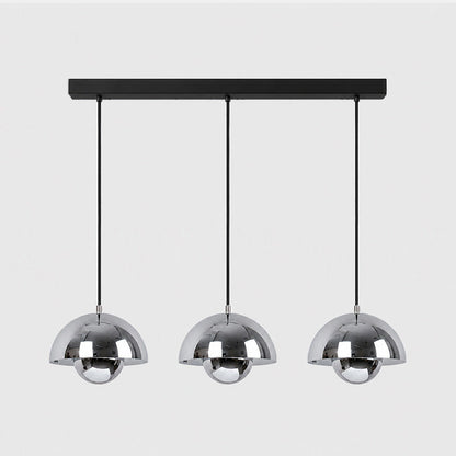 Ronde Hanglampen in Scandinavisch Design – Dubbele Halfbolvorm met Verstelbare Draad – E27/G9 – Verkrijgbaar in 16 Kleuren