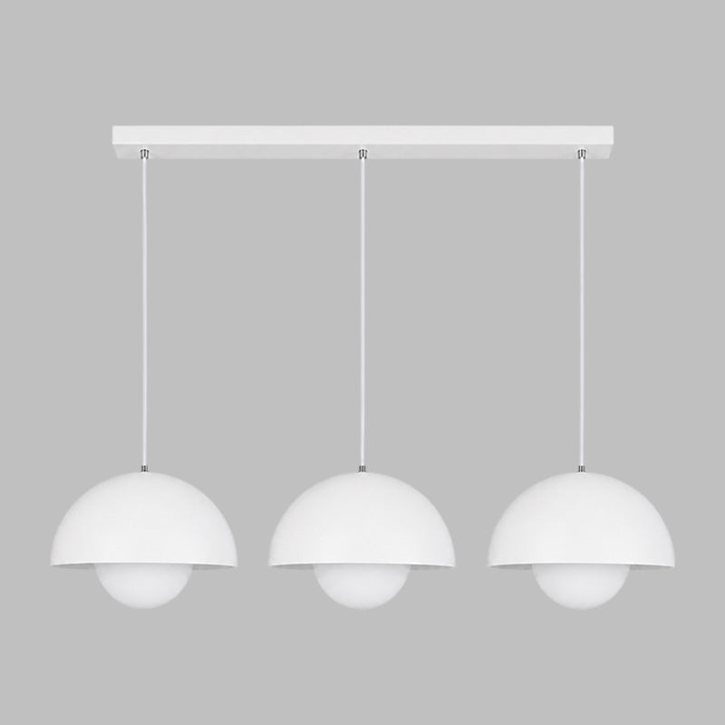 Ronde Hanglampen in Scandinavisch Design – Dubbele Halfbolvorm met Verstelbare Draad – E27/G9 – Verkrijgbaar in 16 Kleuren