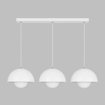Ronde Hanglampen in Scandinavisch Design – Dubbele Halfbolvorm met Verstelbare Draad – E27/G9 – Verkrijgbaar in 16 Kleuren