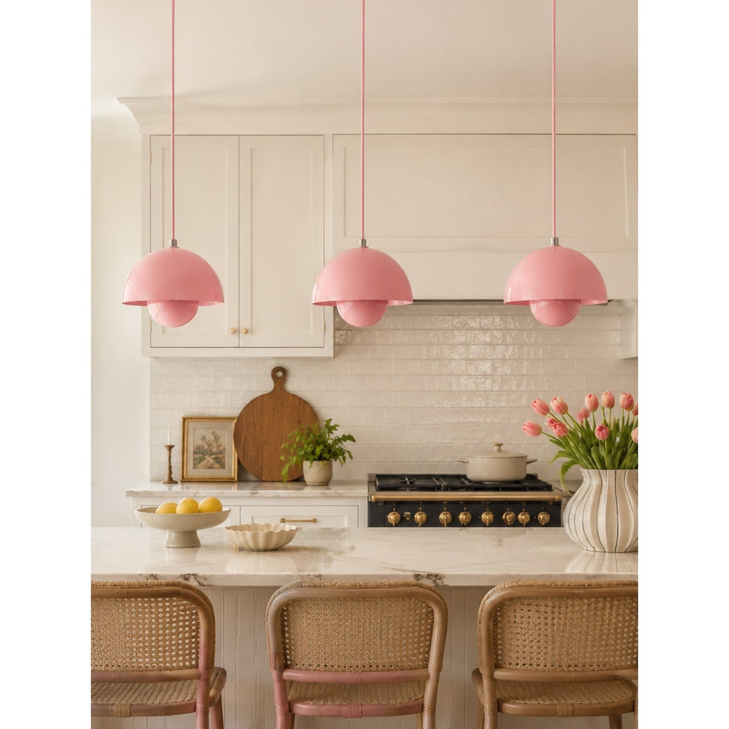 Ronde Hanglampen in Scandinavisch Design – Dubbele Halfbolvorm met Verstelbare Draad – E27/G9 – Verkrijgbaar in 16 Kleuren