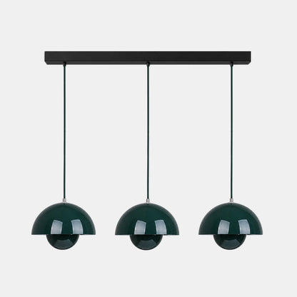 Ronde Hanglampen in Scandinavisch Design – Dubbele Halfbolvorm met Verstelbare Draad – E27/G9 – Verkrijgbaar in 16 Kleuren