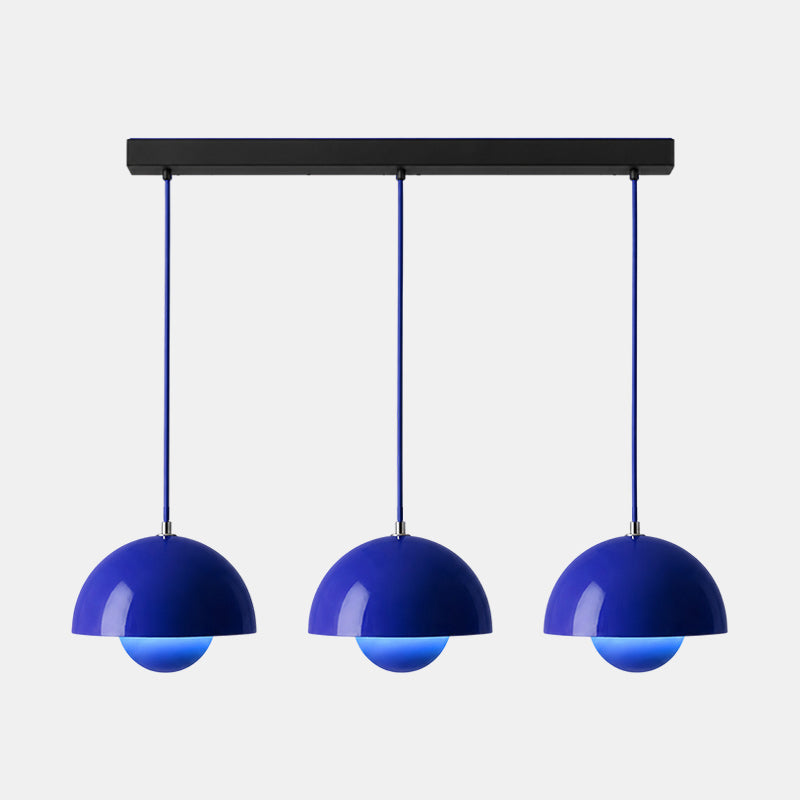 Ronde Hanglampen in Scandinavisch Design – Dubbele Halfbolvorm met Verstelbare Draad – E27/G9 – Verkrijgbaar in 16 Kleuren