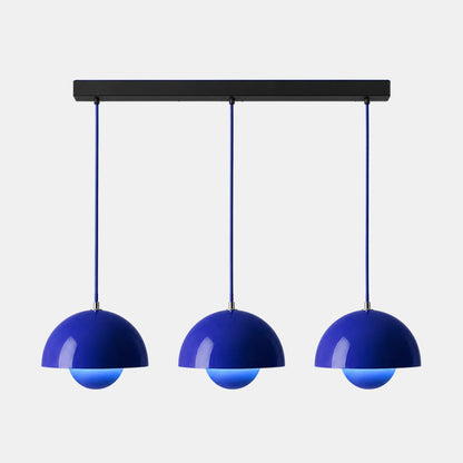 Ronde Hanglampen in Scandinavisch Design – Dubbele Halfbolvorm met Verstelbare Draad – E27/G9 – Verkrijgbaar in 16 Kleuren