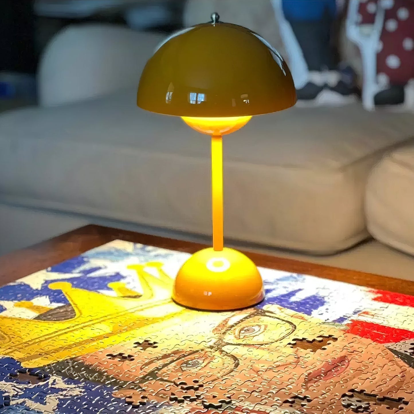 Draagbare Tafellamp met Oplaadbare Accu en Aanraakbediening – Snoerloze LED-lamp met 3 Kleurtemperaturen voor Binnen en Buiten