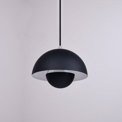 Ronde Hanglampen in Scandinavisch Design – Dubbele Halfbolvorm met Verstelbare Draad – E27/G9 – Verkrijgbaar in 16 Kleuren