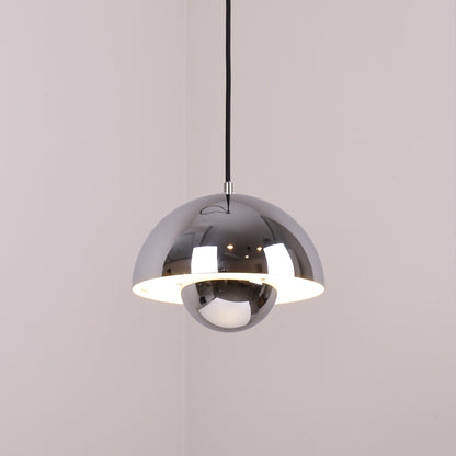 Ronde Hanglampen in Scandinavisch Design – Dubbele Halfbolvorm met Verstelbare Draad – E27/G9 – Verkrijgbaar in 16 Kleuren