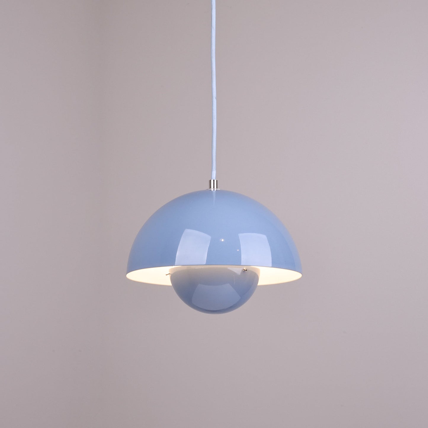 Ronde Hanglampen in Scandinavisch Design – Dubbele Halfbolvorm met Verstelbare Draad – E27/G9 – Verkrijgbaar in 16 Kleuren