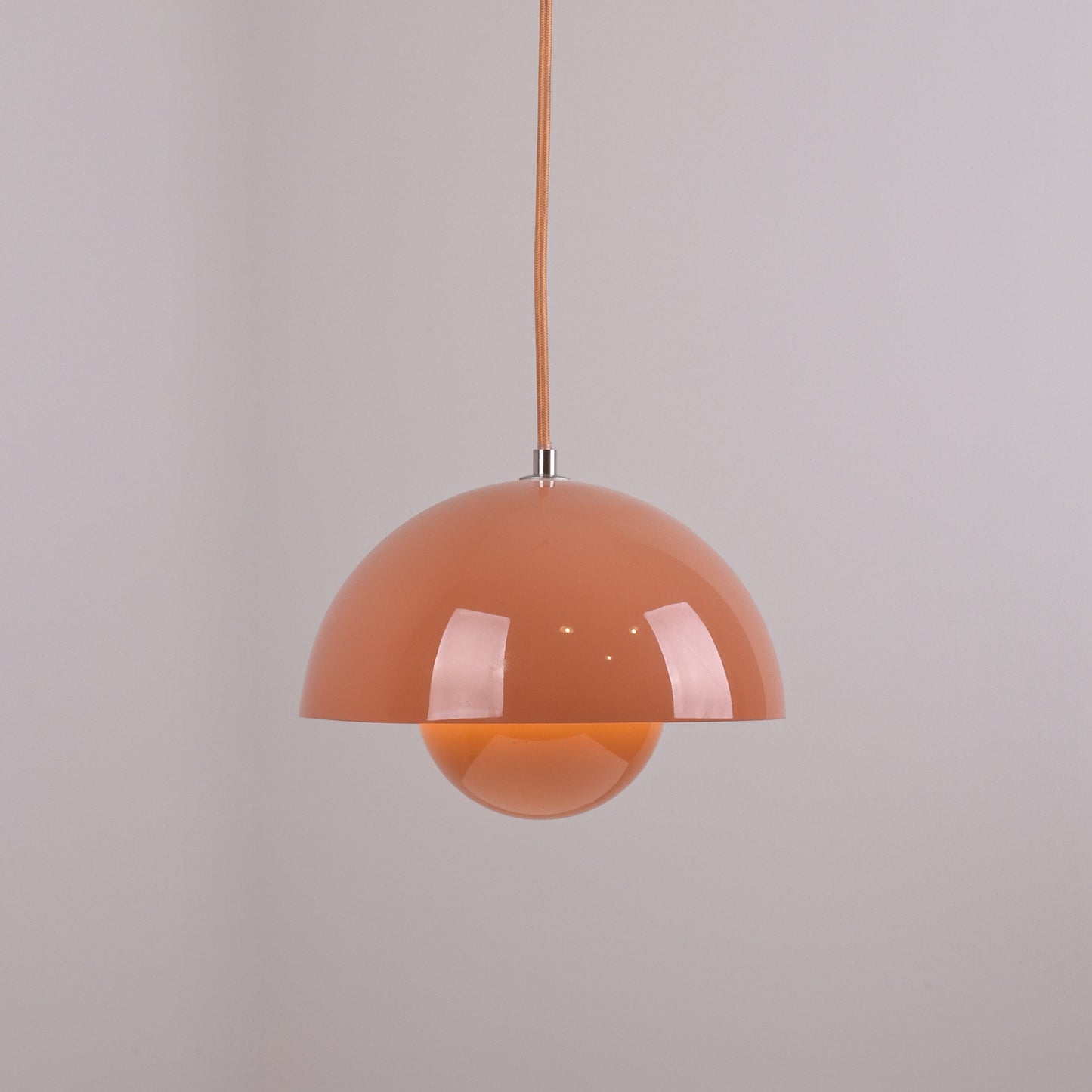 Ronde Hanglampen in Scandinavisch Design – Dubbele Halfbolvorm met Verstelbare Draad – E27/G9 – Verkrijgbaar in 16 Kleuren