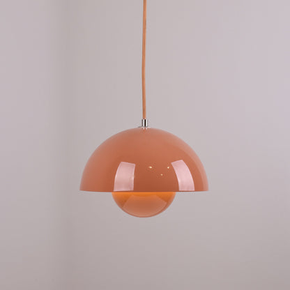 Ronde Hanglampen in Scandinavisch Design – Dubbele Halfbolvorm met Verstelbare Draad – E27/G9 – Verkrijgbaar in 16 Kleuren