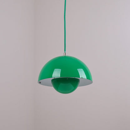 Ronde Hanglampen in Scandinavisch Design – Dubbele Halfbolvorm met Verstelbare Draad – E27/G9 – Verkrijgbaar in 16 Kleuren