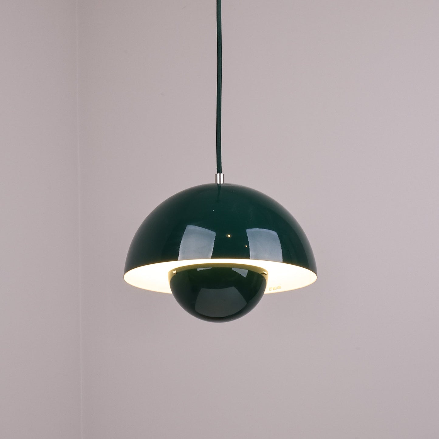 Ronde Hanglampen in Scandinavisch Design – Dubbele Halfbolvorm met Verstelbare Draad – E27/G9 – Verkrijgbaar in 16 Kleuren