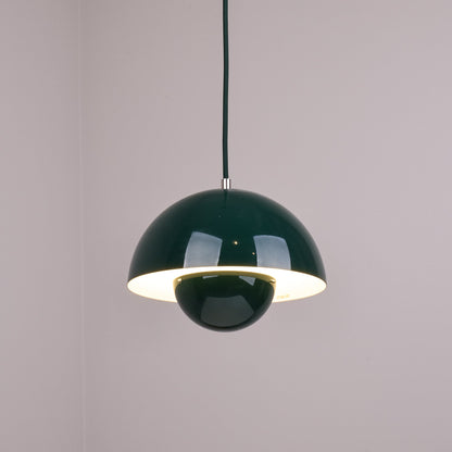 Ronde Hanglampen in Scandinavisch Design – Dubbele Halfbolvorm met Verstelbare Draad – E27/G9 – Verkrijgbaar in 16 Kleuren