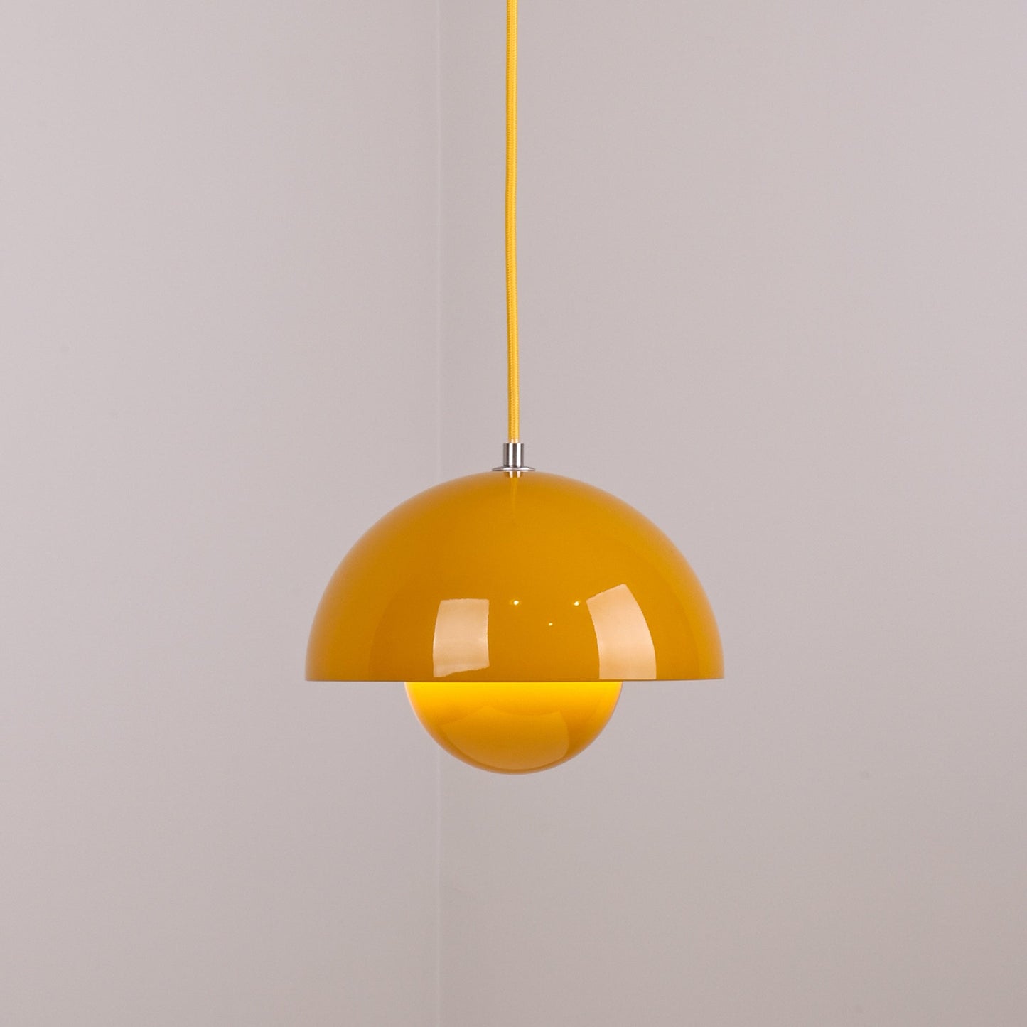 Ronde Hanglampen in Scandinavisch Design – Dubbele Halfbolvorm met Verstelbare Draad – E27/G9 – Verkrijgbaar in 16 Kleuren
