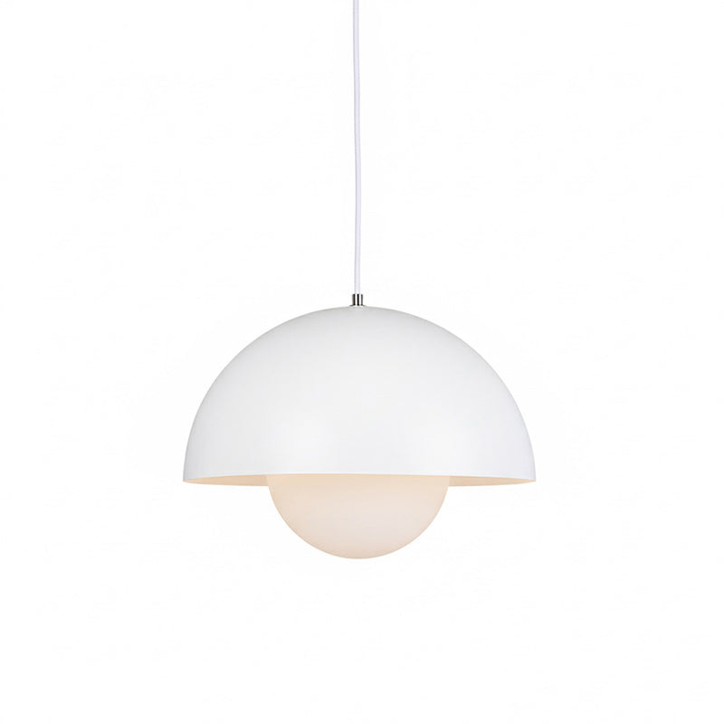 Ronde Hanglampen in Scandinavisch Design – Dubbele Halfbolvorm met Verstelbare Draad – E27/G9 – Verkrijgbaar in 16 Kleuren