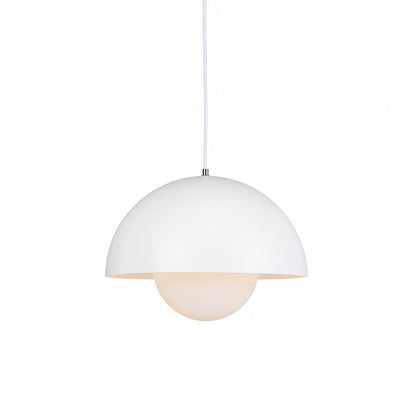 Ronde Hanglampen in Scandinavisch Design – Dubbele Halfbolvorm met Verstelbare Draad – E27/G9 – Verkrijgbaar in 16 Kleuren