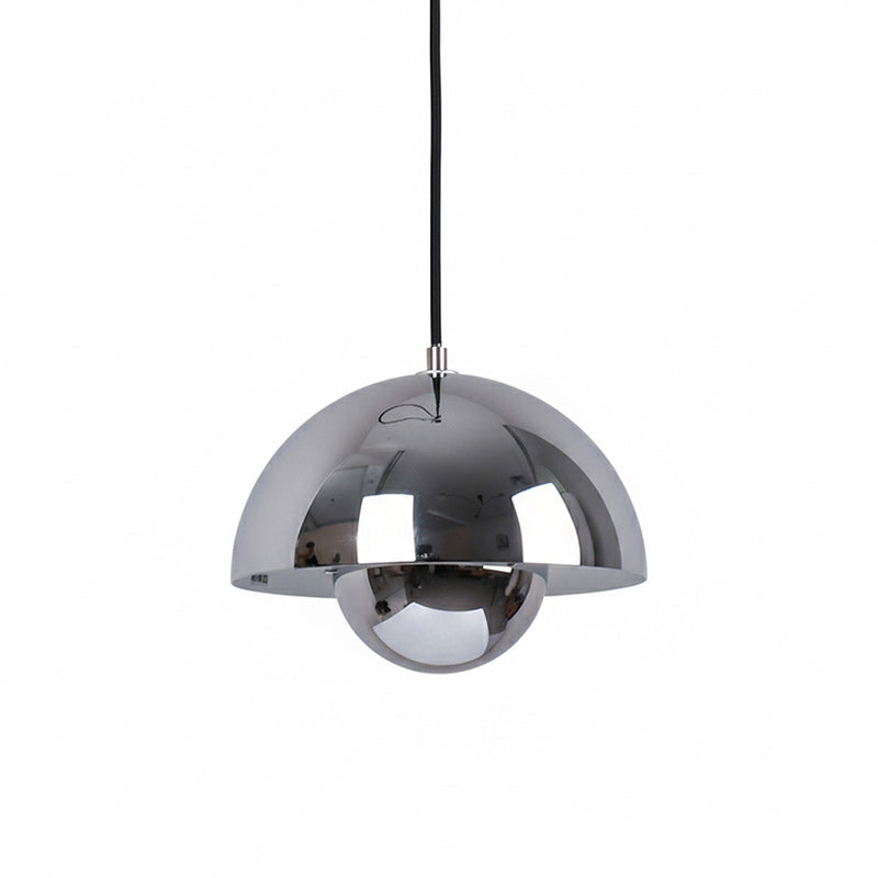 Ronde Hanglampen in Scandinavisch Design – Dubbele Halfbolvorm met Verstelbare Draad – E27/G9 – Verkrijgbaar in 16 Kleuren