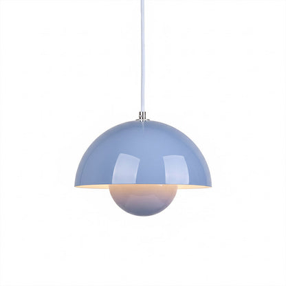 Ronde Hanglampen in Scandinavisch Design – Dubbele Halfbolvorm met Verstelbare Draad – E27/G9 – Verkrijgbaar in 16 Kleuren