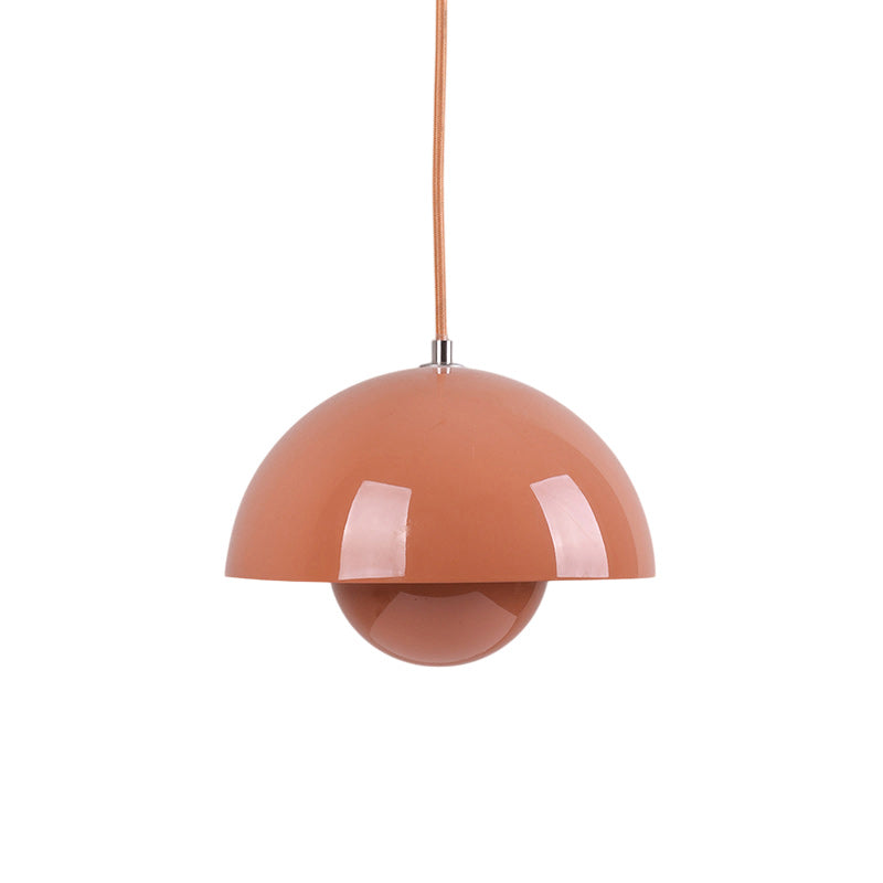 Ronde Hanglampen in Scandinavisch Design – Dubbele Halfbolvorm met Verstelbare Draad – E27/G9 – Verkrijgbaar in 16 Kleuren