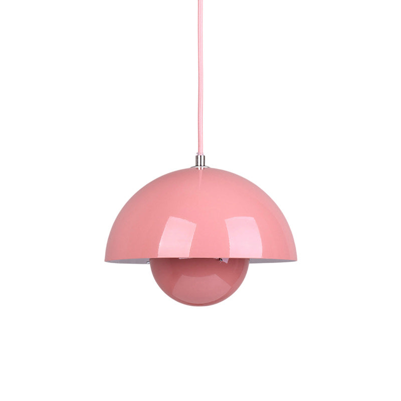 Ronde Hanglampen in Scandinavisch Design – Dubbele Halfbolvorm met Verstelbare Draad – E27/G9 – Verkrijgbaar in 16 Kleuren