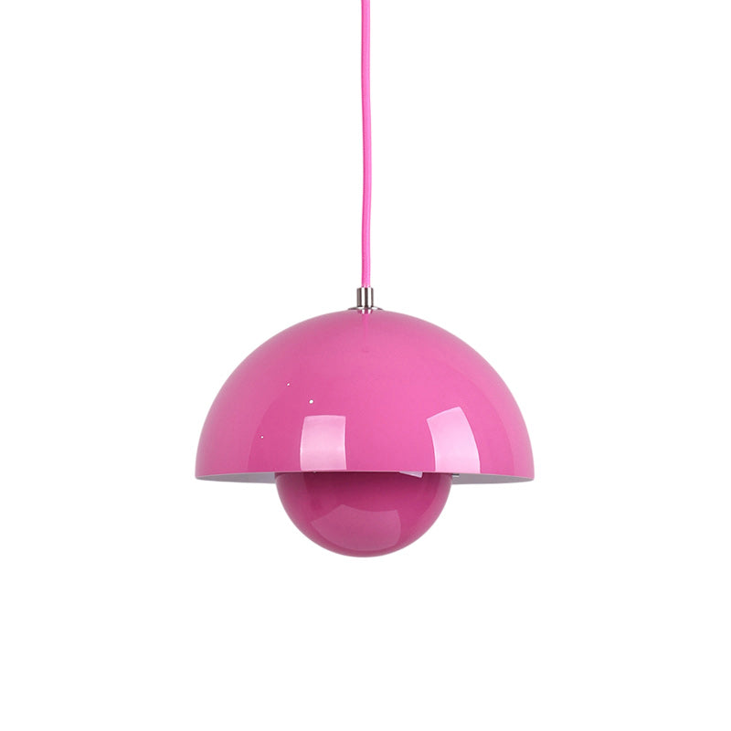 Ronde Hanglampen in Scandinavisch Design – Dubbele Halfbolvorm met Verstelbare Draad – E27/G9 – Verkrijgbaar in 16 Kleuren