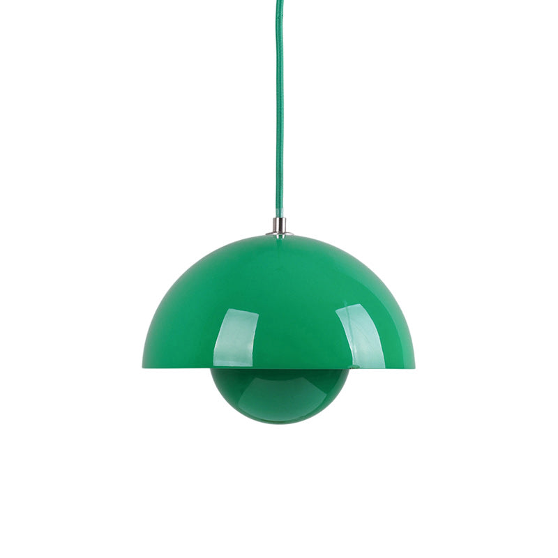 Ronde Hanglampen in Scandinavisch Design – Dubbele Halfbolvorm met Verstelbare Draad – E27/G9 – Verkrijgbaar in 16 Kleuren